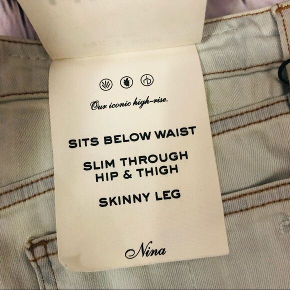 rag & bone Nina High-Rise Skinny Ankle Crop Stretch Jeans 26 - Picture 14 of 15